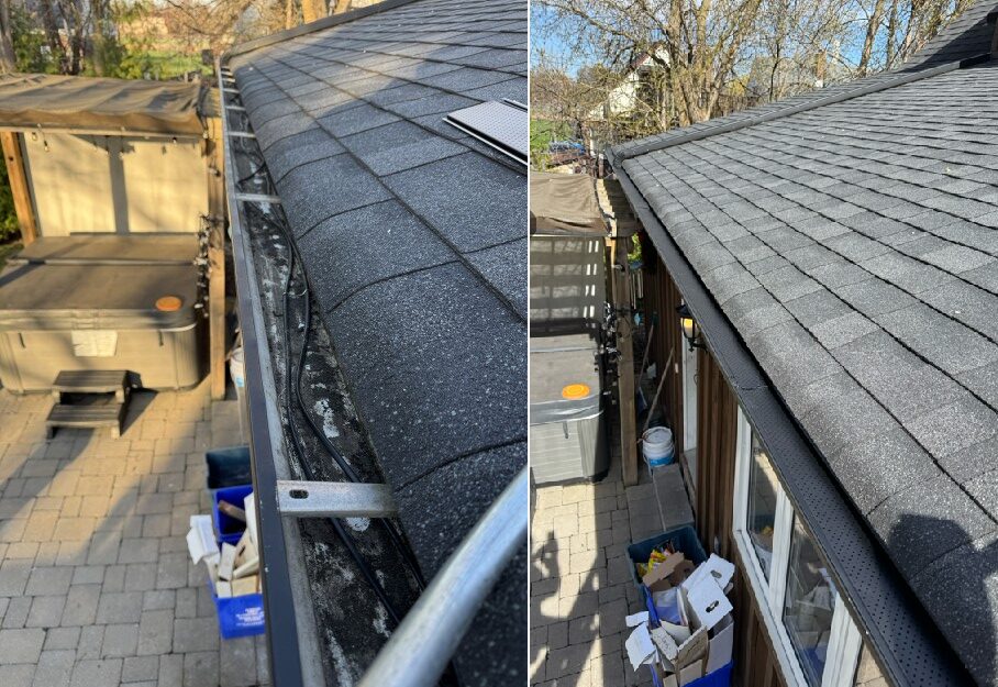 Gutter guard installation project photo