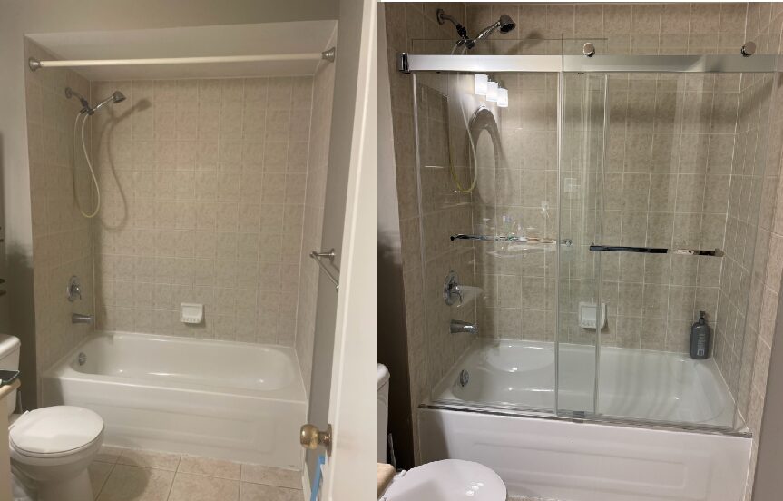Shower Door Install